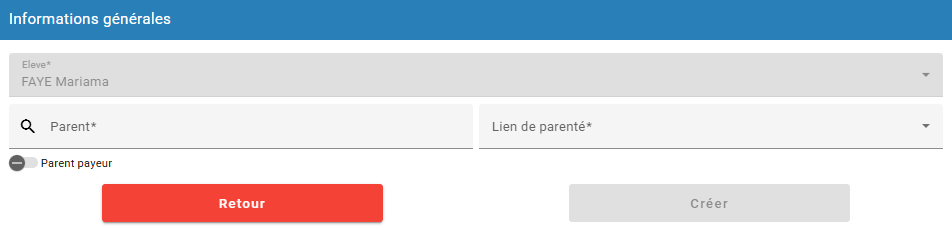 ajout parent