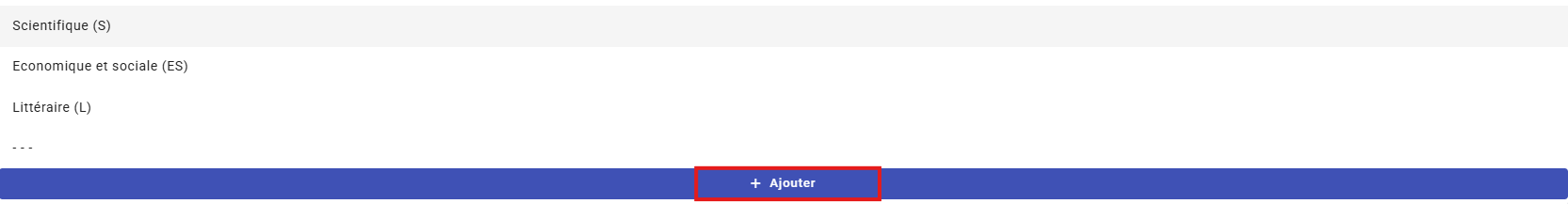 categorie ajout