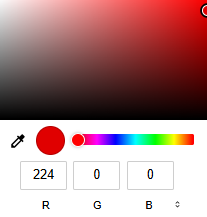 menu couleur